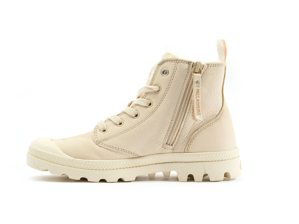 Botas De Invierno Palladium PAMPA HI ZIP WL Mujer Sahara | Costa Rica-72491